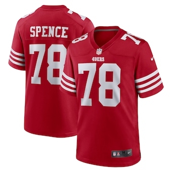 mens nike akeem spence scarlet san francisco 49ers game play